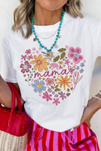 Women's Flower Heart Cotton Blend T-Shirt