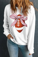 Football Round Neck Long Sleeve Sweatshirt Woman Sweatshirts