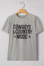 Womens Graphic Tee with Lace Sleeves Casual Stretchy Top