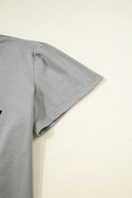 Womens Graphic Tee with Lace Sleeves Casual Stretchy Top Woman T Shirts