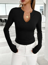 Womens Gray Long Sleeve Stretch Top Black Woman T Shirts