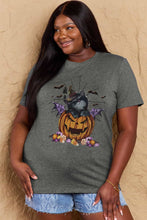 Womens Halloween Graphic T Shirt White Cotton Short Sleeve Length