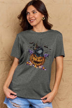 Womens Halloween Graphic T Shirt White Cotton Short Sleeve Length