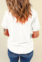 Women's Halloween Graphic White T-Shirt with Blue Jeans Set