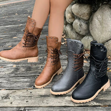 Women's Lace-Up Ankle Boots in Brown and Black Set of Four Pairs