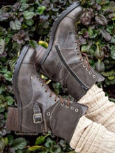 Women's Leather Lace Up Boots in Brown Black and Burgundy Chocolate