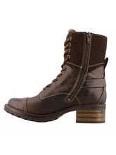 Women's Leather Lace Up Boots in Brown Black and Burgundy