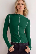 Women's Long-Sleeved Stretch Viscose Tops in Multiple Colors Woman T Shirts