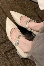 Women's Mary Jane and Loafer Shoes with Rhinestone Jeweled Straps
