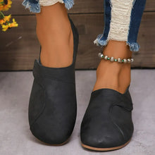 Women's Slip-On Loafers in Blue Beige and Black Leather Black