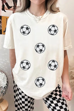 Women's Soccer Ball Patterned Sequin T-Shirt White