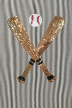 Women's Striped Baseball Sequin T-Shirt