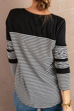 Women's Striped Long Sleeve Pocket Shirt