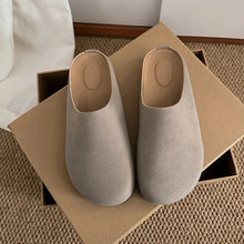 Women's Suede Clogs and Mules in Gray Burgundy and Leopard Print Gray