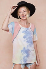 Women's Tie-Dye Printed Color Block T-Shirt Woman T Shirts