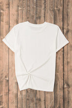 Women’s White Football Pattern Sequin T-Shirt