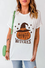 Women's White Halloween Graphic T-Shirt