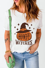 Women's White Halloween Graphic T-Shirt