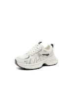 Womens White Silver and Light-Colored Athletic Sneakers White