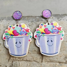 Wooden Dangle Earrings Star One Size Earrings