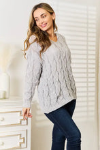 Woven Right Cable-Knit Hooded Sweater Sweater Pullovers