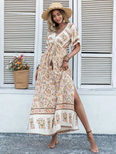 Yellow Floral Print Viscose Maxi Dress