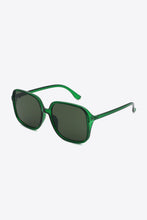 Yellow Square Sunglasses with Brown Polycarbonate Lenses