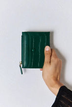 Yellow Texture PU Leather Mini Wallet GREEN One Size Wallets
