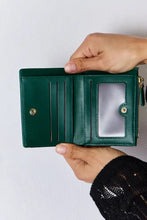 Yellow Texture PU Leather Mini Wallet Wallets