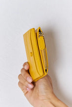 Yellow Texture PU Leather Mini Wallet