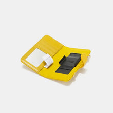 Yellow Vegan Leather Zip Wallet with Phone Case and Wrist Strap Wallets