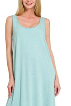 Zenana French Terry Twisted Strap Midi Dress Woman Casual Dress
