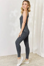 Zenana Ribbed V-Neck Sleeveless Jumpsuit Woman Activewear