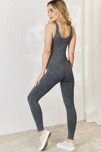 Zenana Ribbed V-Neck Sleeveless Jumpsuit Woman Activewear