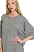 Zenana Soft Melange Hacci T-shirts Dress Woman Casual Dress