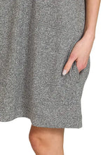 Zenana Soft Melange Hacci T-shirts Dress Woman Casual Dress