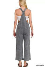 Zenana washed knot strap pockets jumpsuit back view