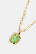 Zircon 18K Gold-Plated Geometrical Shape Pendant Necklace Necklaces