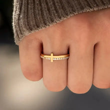 Zircon 925 Sterling Silver Cross Ring Rings