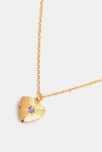 Zircon Heart Shape 14K Gold-Plated Pendant Necklace Necklaces