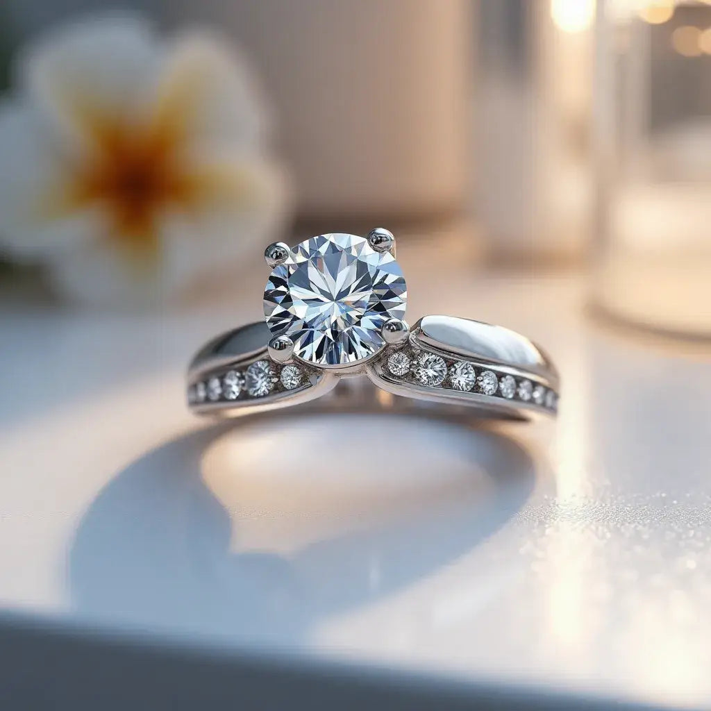 Porque a joalharia em prata de lei com moissanite é perfeita para casais modernos